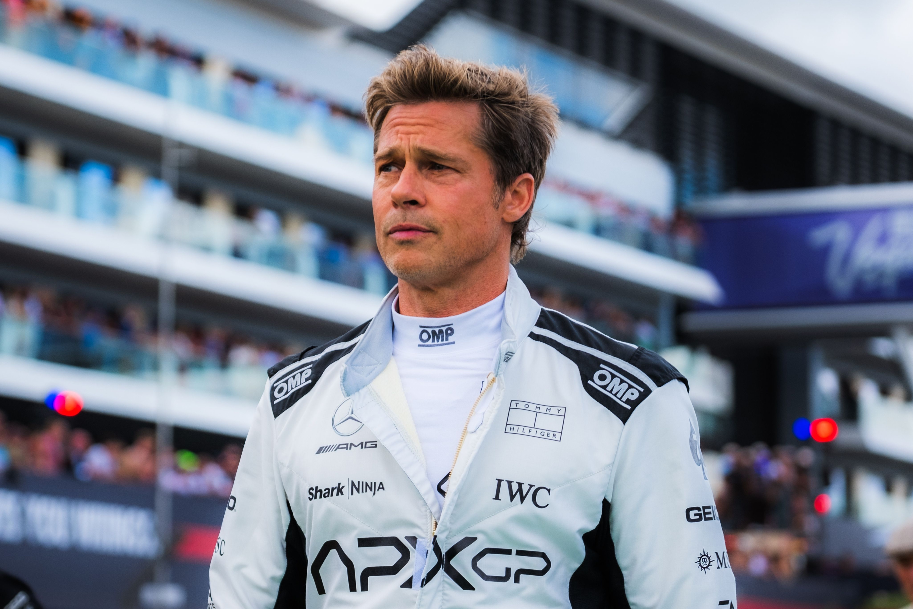 Why was Brad Pitt at an F1 race this weekend?