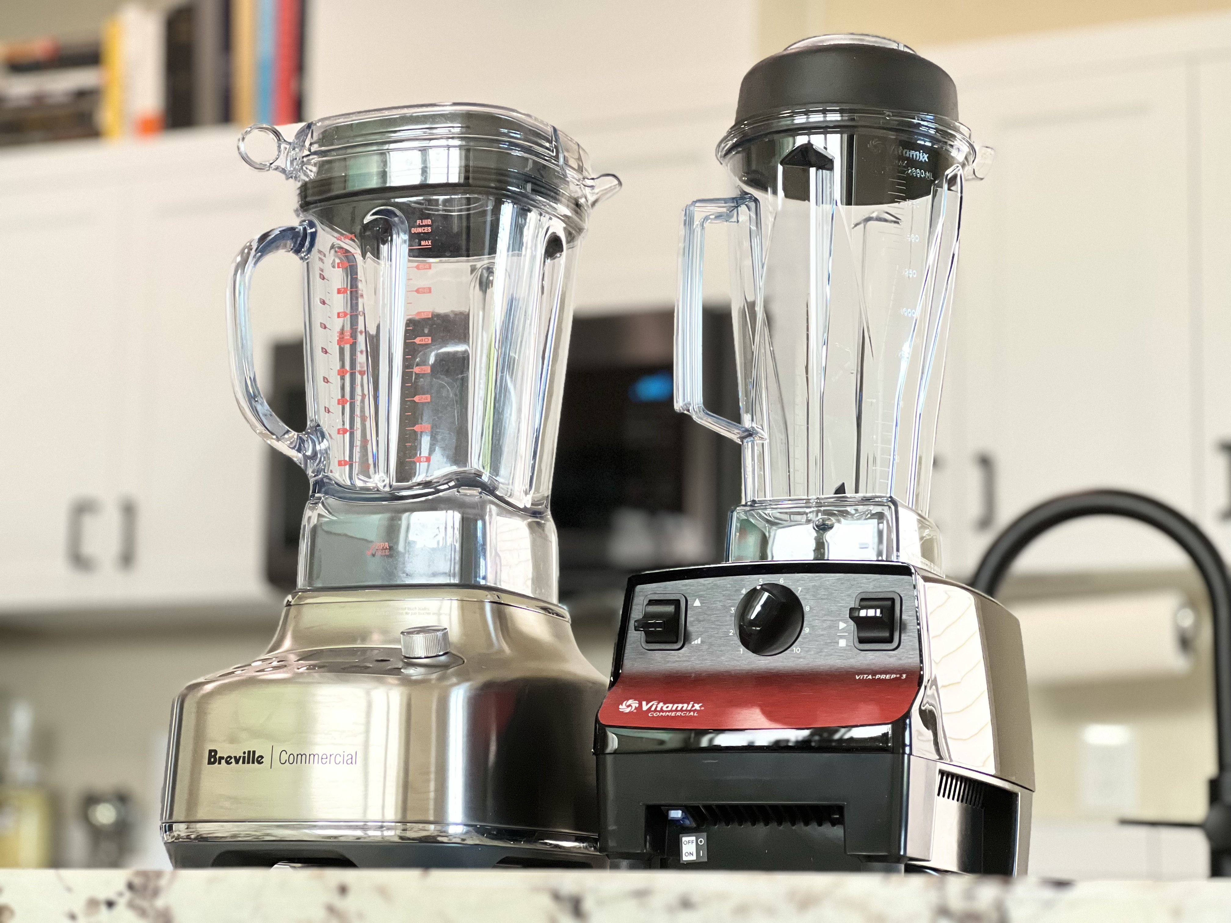 Breville Super Q Pro and Vitamix Vita Prep 3