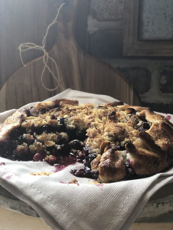 Blueberry galette