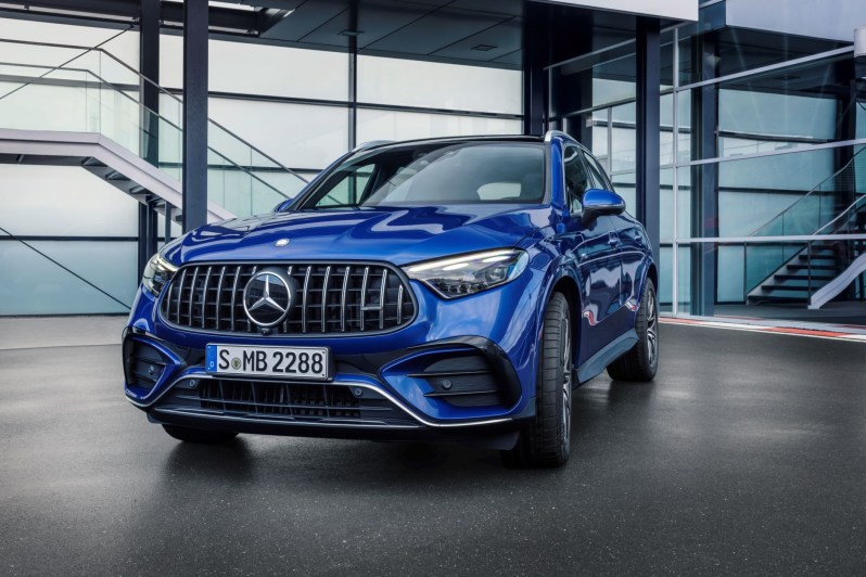 Mercedes-AMG GLC 43 4MATIC SUV parked indoors