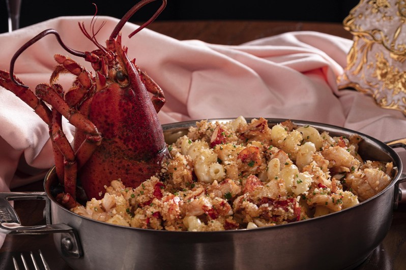 A lobster mac and cheese dish at Stanton Social Prime at Caesars Palace Las Vegas.