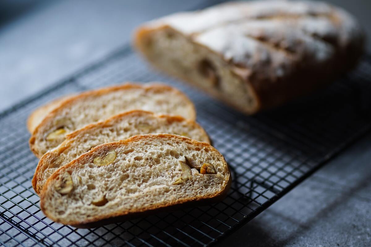 Slices of sourdough bread