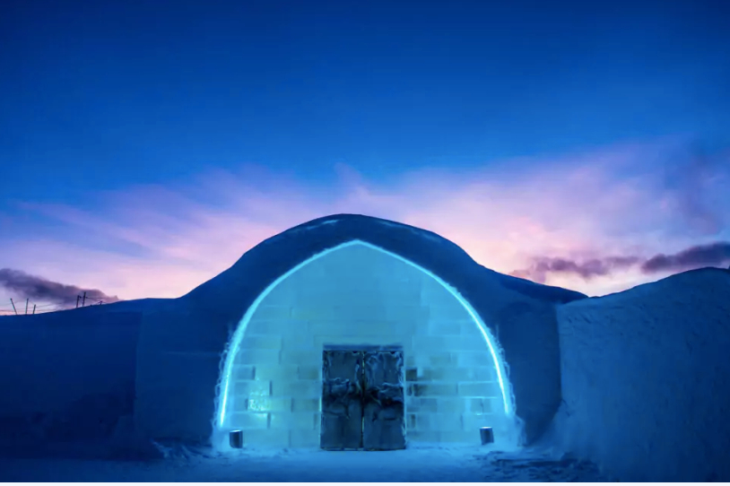 Icebar in Stockholm.