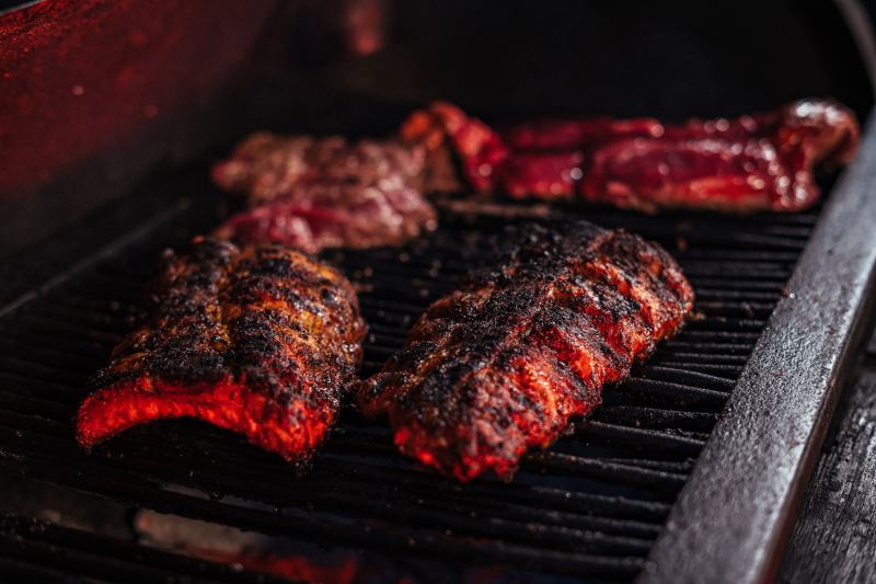 Ribs on the grill