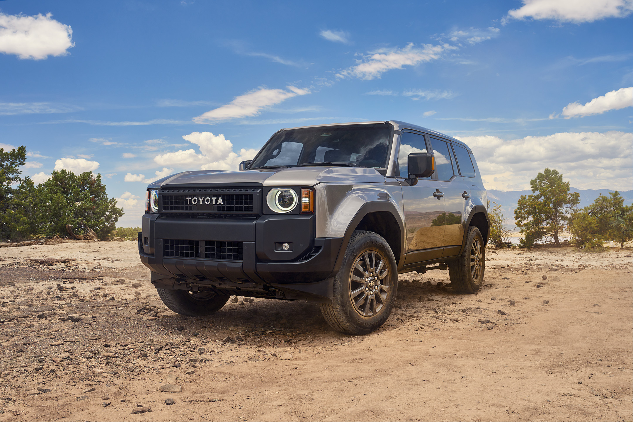 The 2024 Toyota Land Cruiser is a modern SUV with throwback styling
