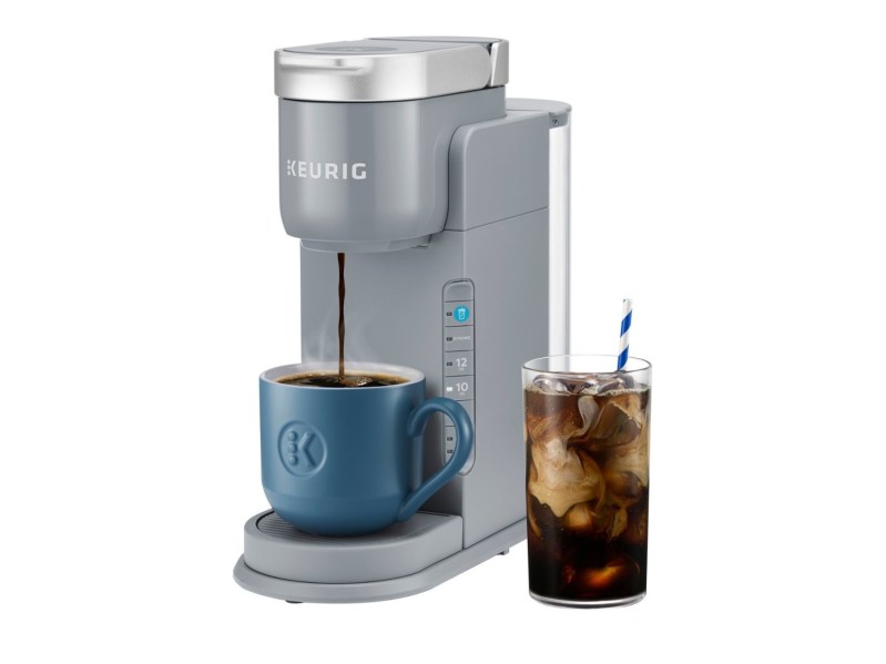 Keurig K-Iced coffee maker with hot and cold coffee product image.