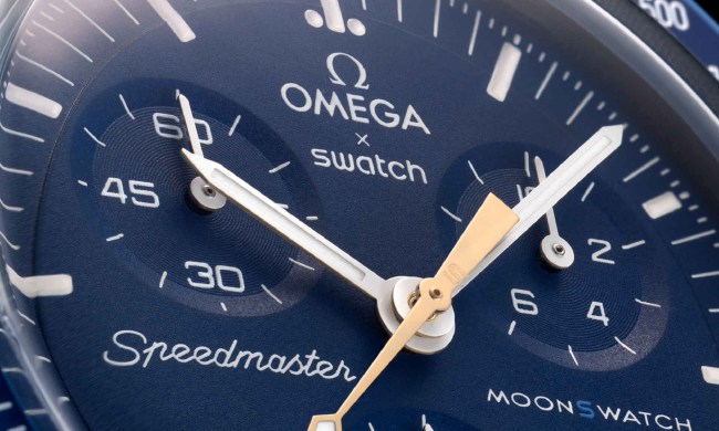 Close up Omega x Swatch MoonSwatch
