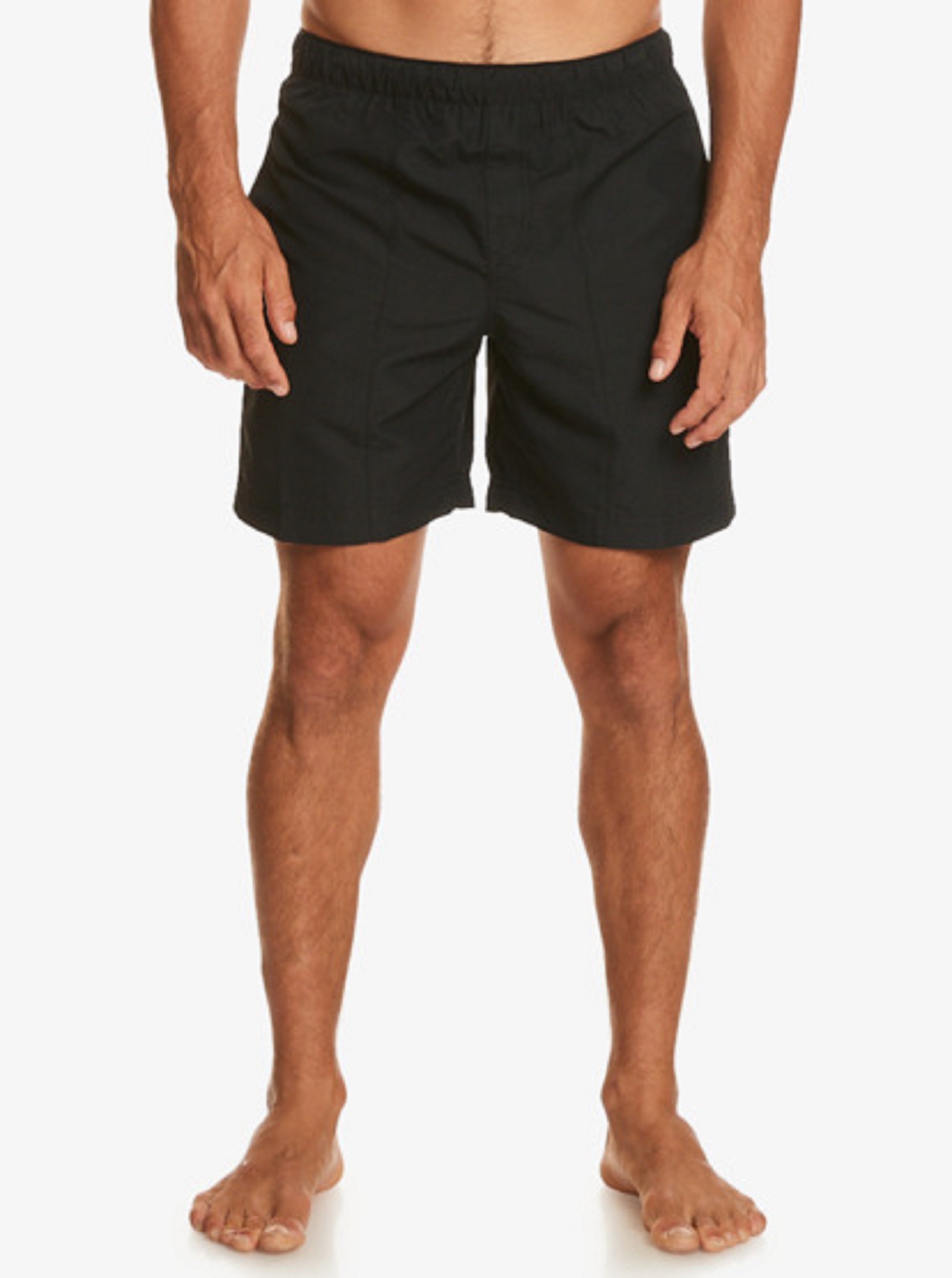 Man wearing Quicksilver board shorts