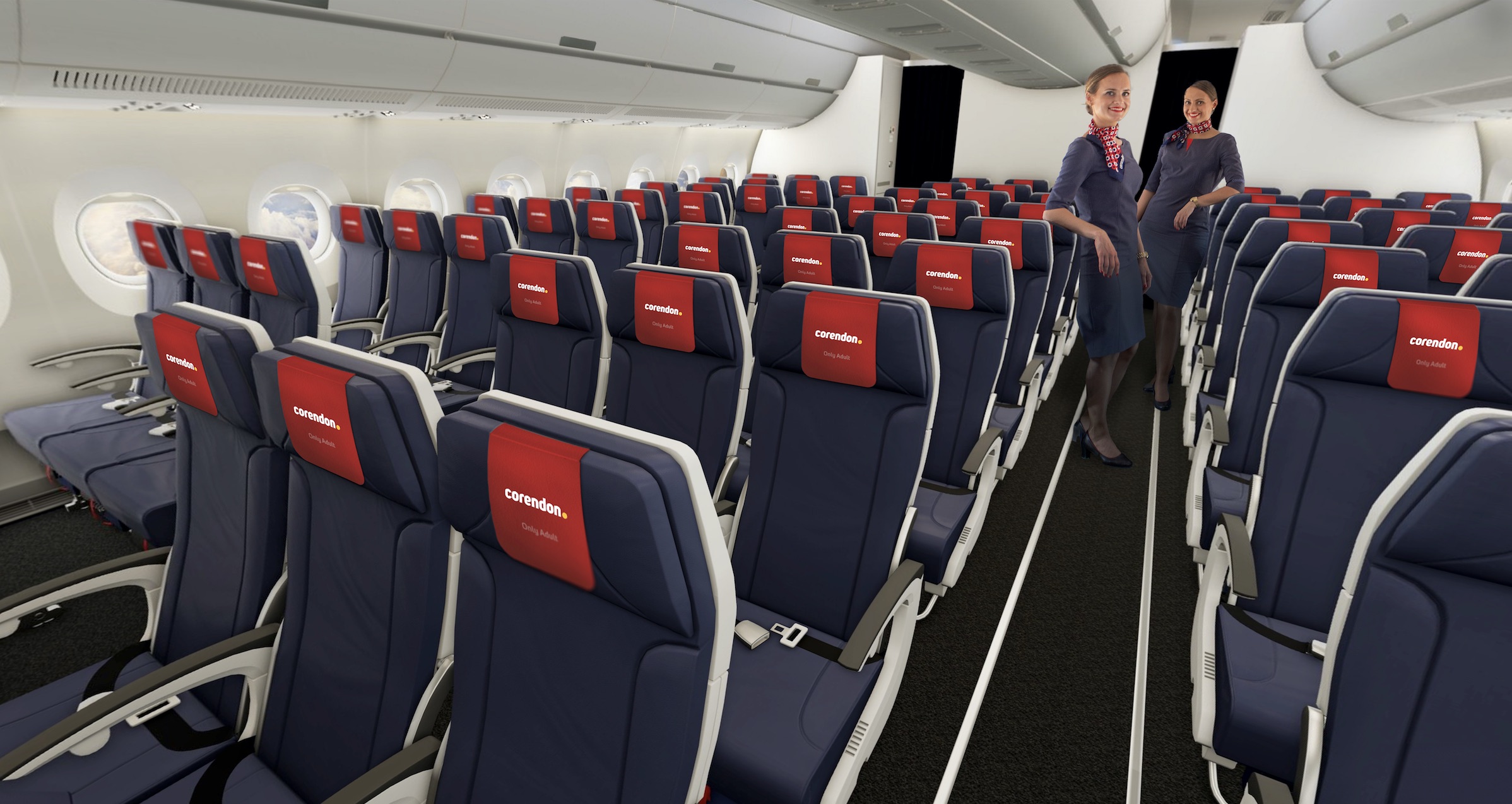 Asientos exclusivos para adultos de Corendon Airlines