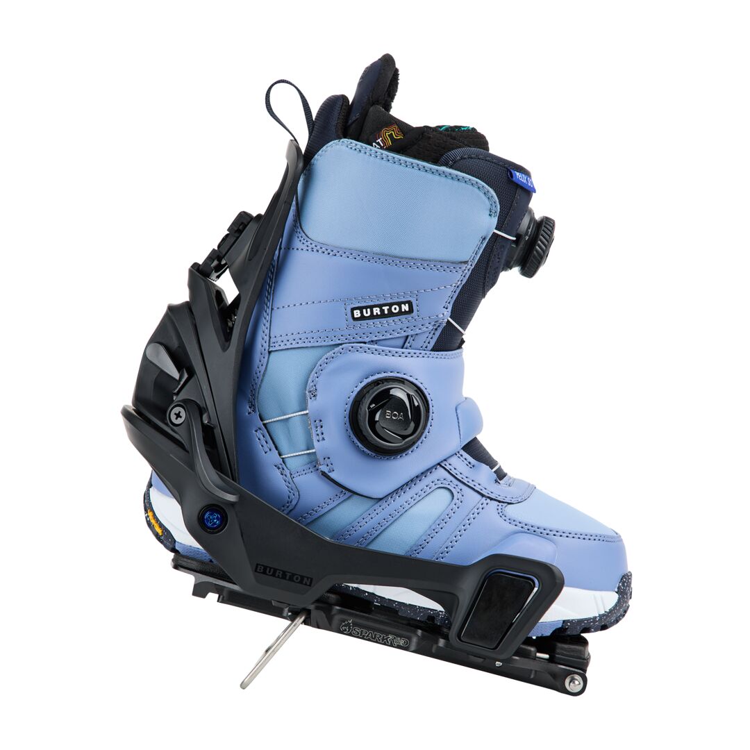 Burton MENS STEP ON REFLEX BINDINGS 2023/24 (White/Graphic) Men's Bindings  at Switch Skateboarding