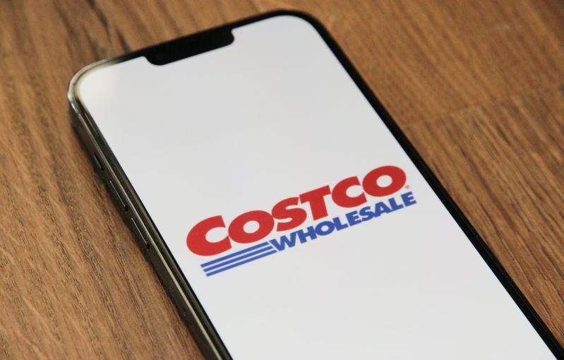 The Costco app pulled up on a cell phone.
