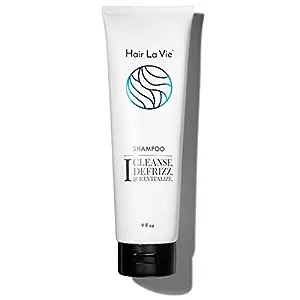 Hair La Vie shampoo bottle.