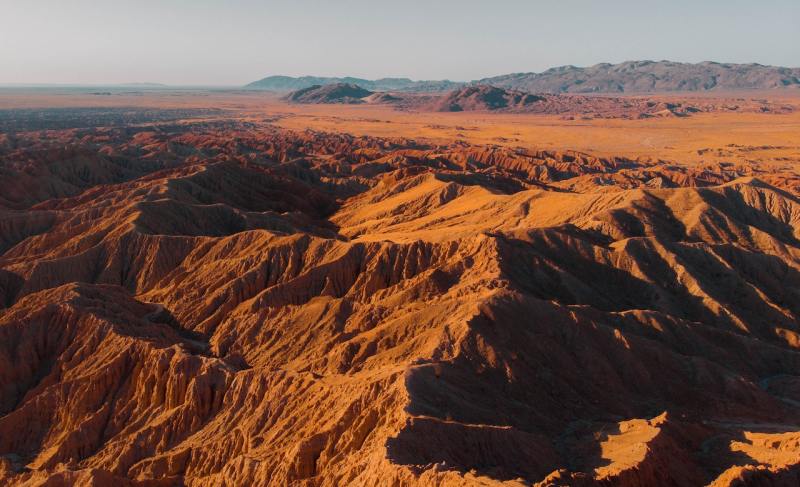 Rugged and scenic terrain in Death Valley California