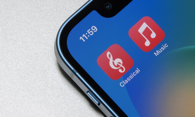 Portland, OR, USA - May 7, 2023: Apple Music Classical and Apple Music app icons are seen on an iPhone. Apple Music Classical is a brand-new standalone streaming app for classical music lovers
