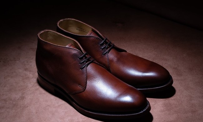 Brown chukka boots