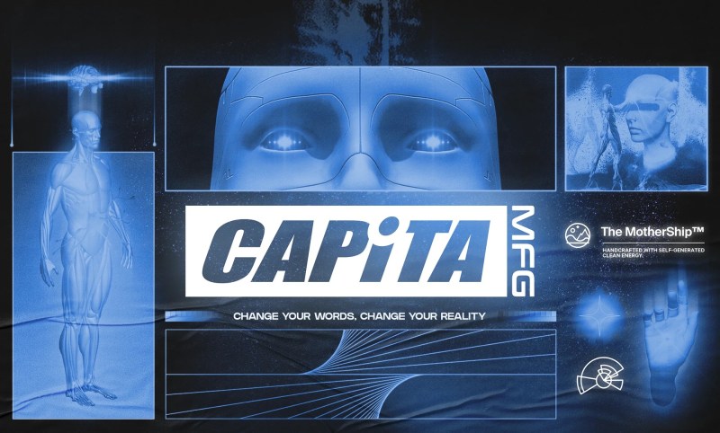 The CAPiTA home page banner showing their bionic man.