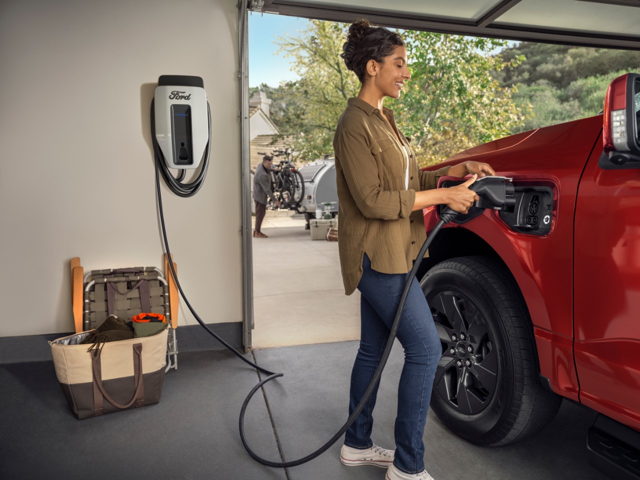 F-150 Lightning backup power charging