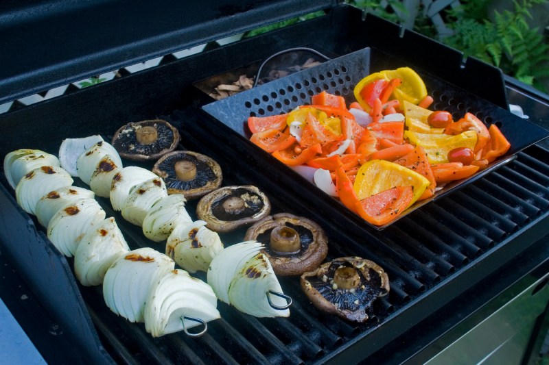 Grilled vegetables.