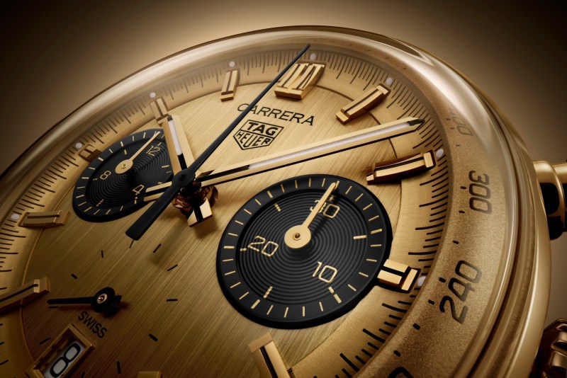 TAG Heuer Carrera gold chronograph