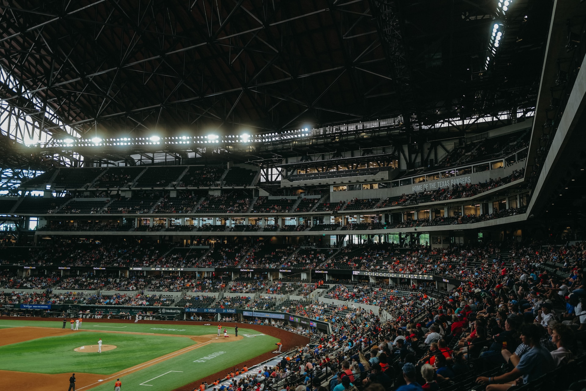 The Texas Rangers MLB field.