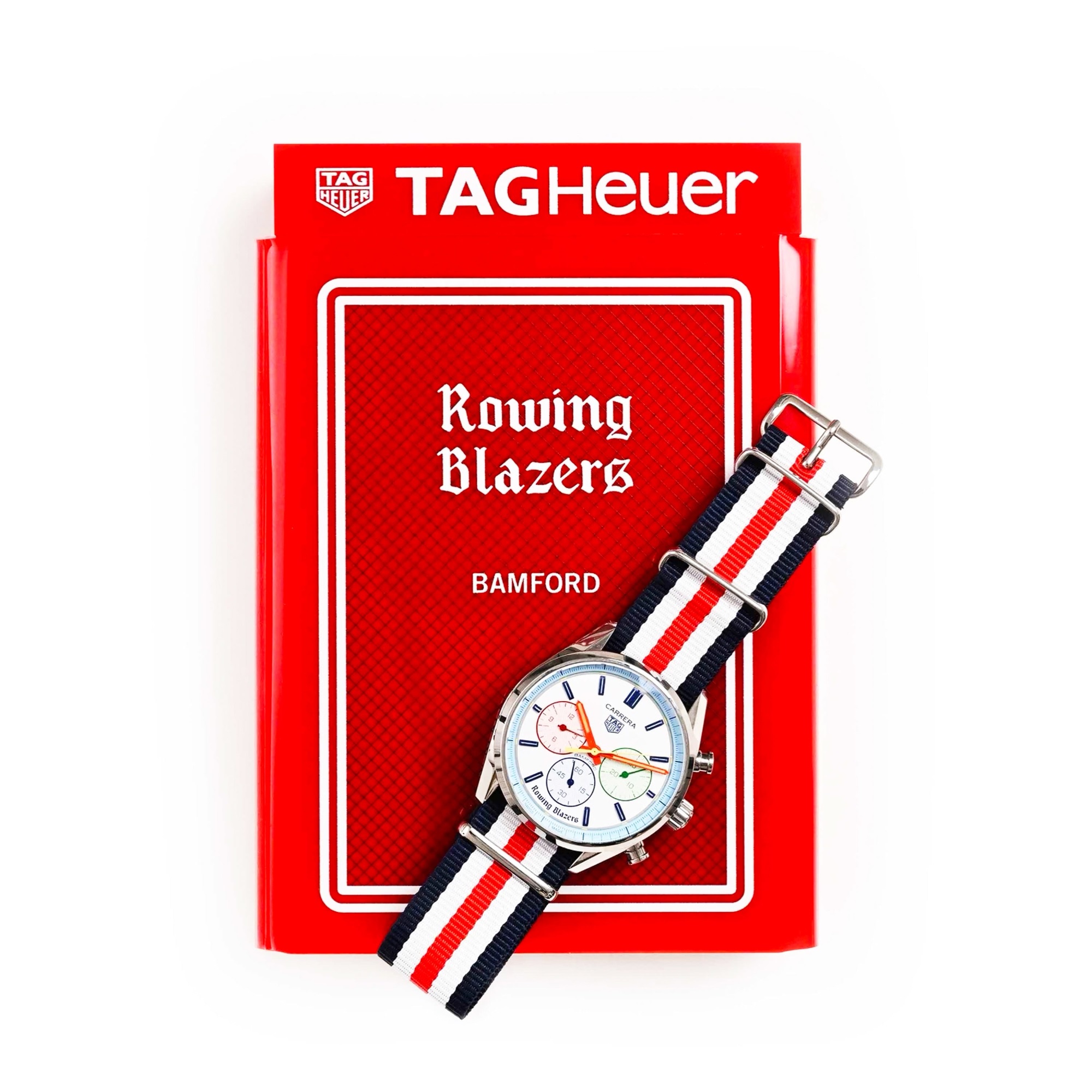 Rowing Blazers x Bamford Tag Heuer box