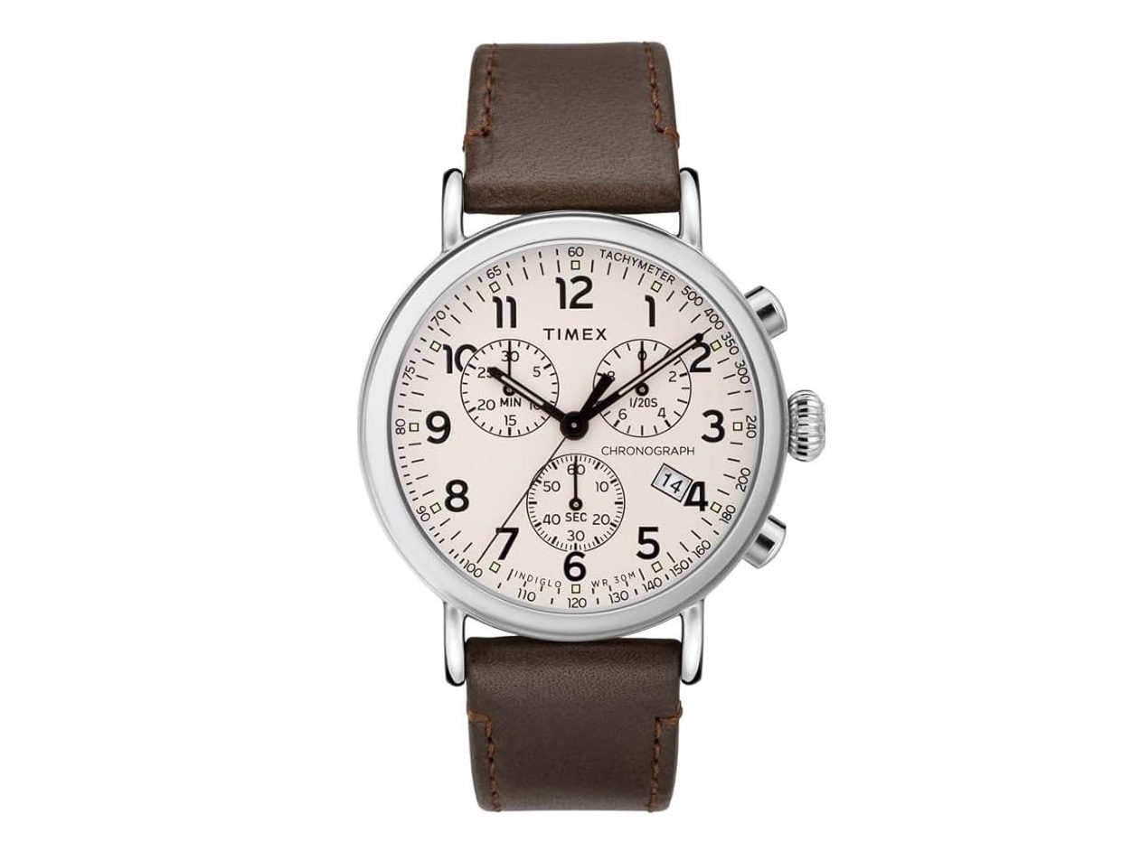 A Timex Dress Watch on display.