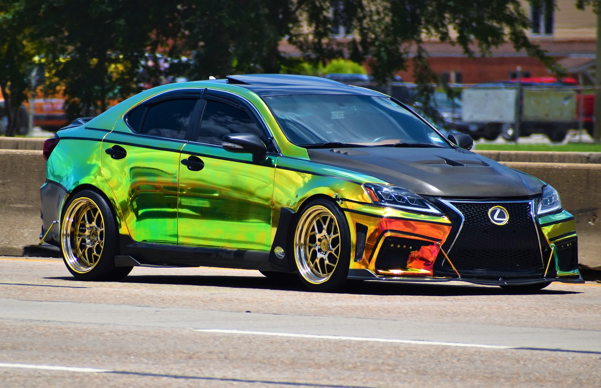 A heavily modded Lexus