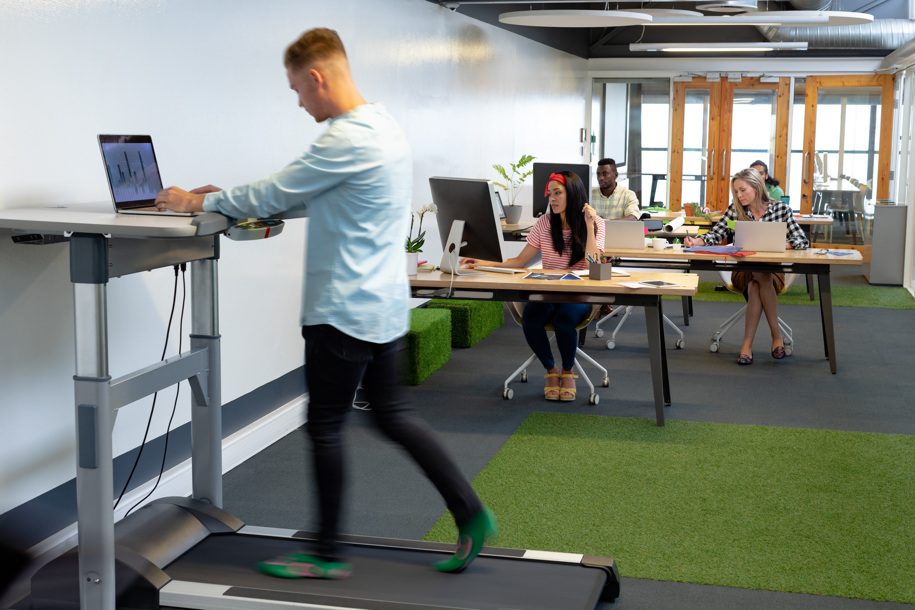 Desk treadmill: Does the viral trend offering fitness while at work  actually help - 9Coach