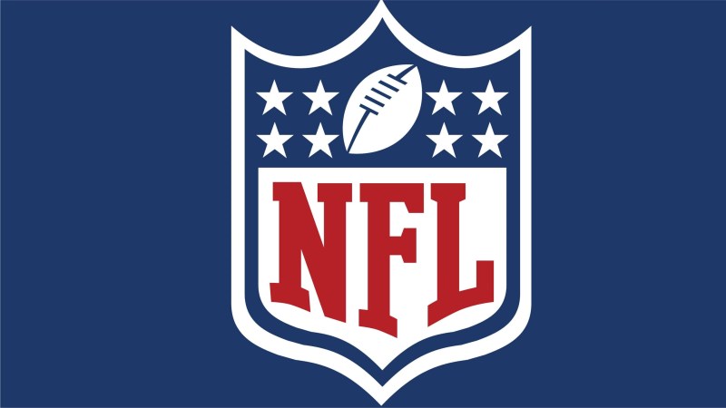 NFL logo on blue background