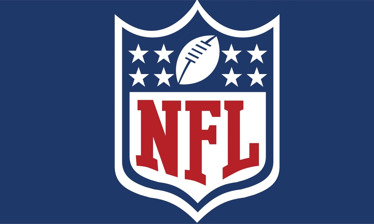 NFL logo on blue background