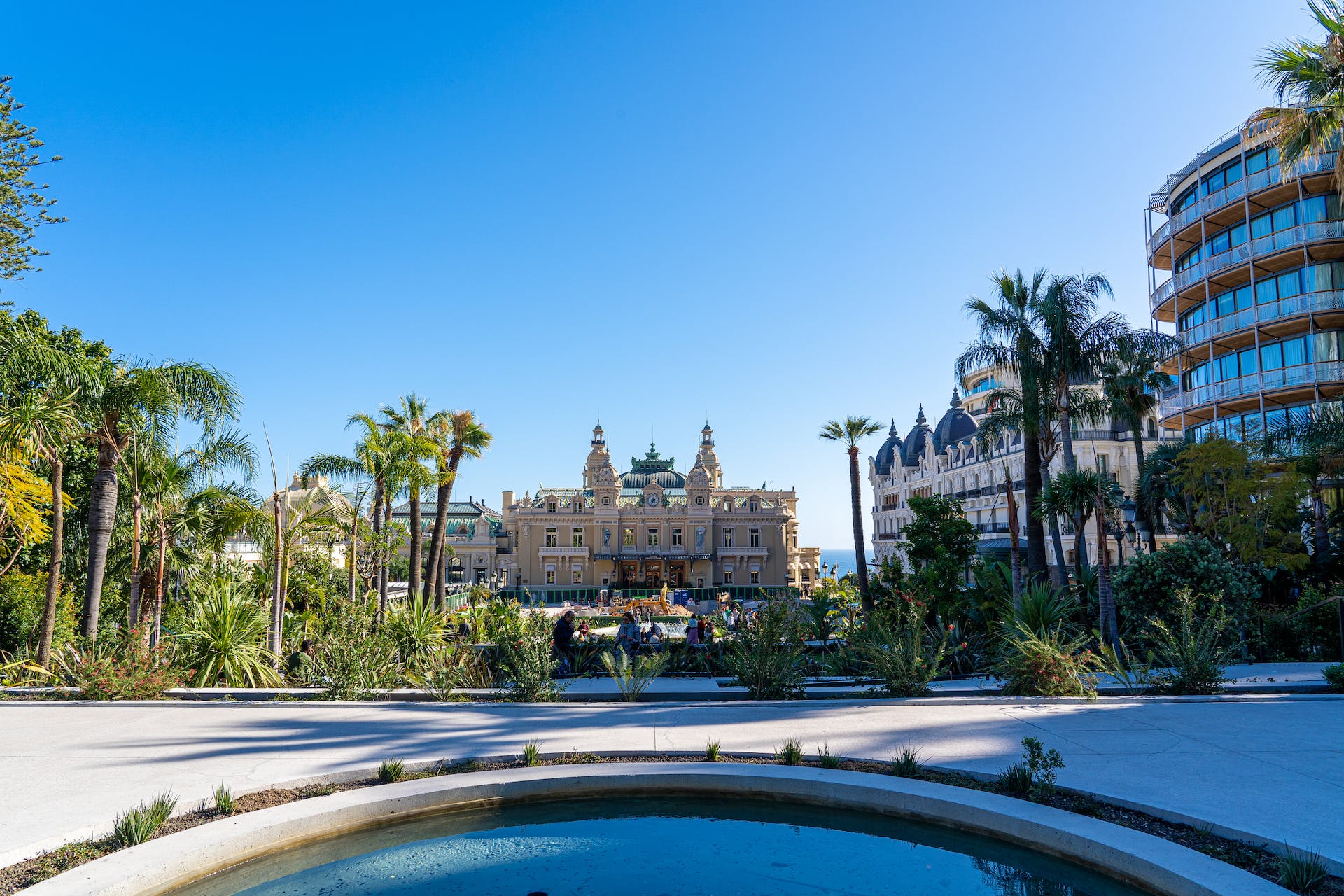 A resort-style pool in Monaco
