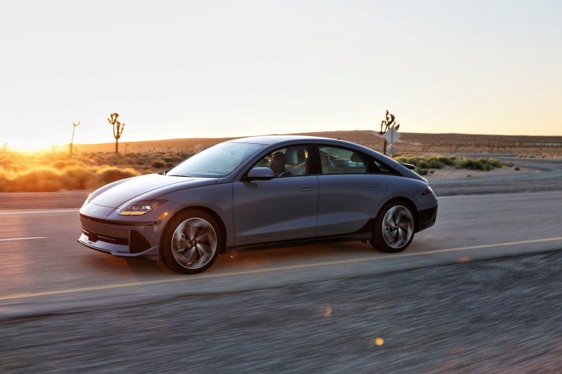 2024 Hyundai Ioniq 6 on the road