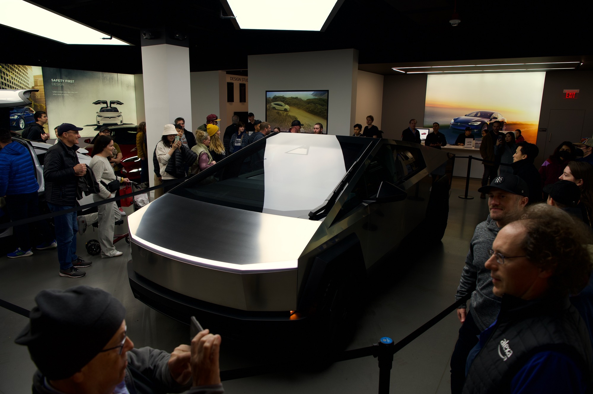 Tesla Cybertruck display model