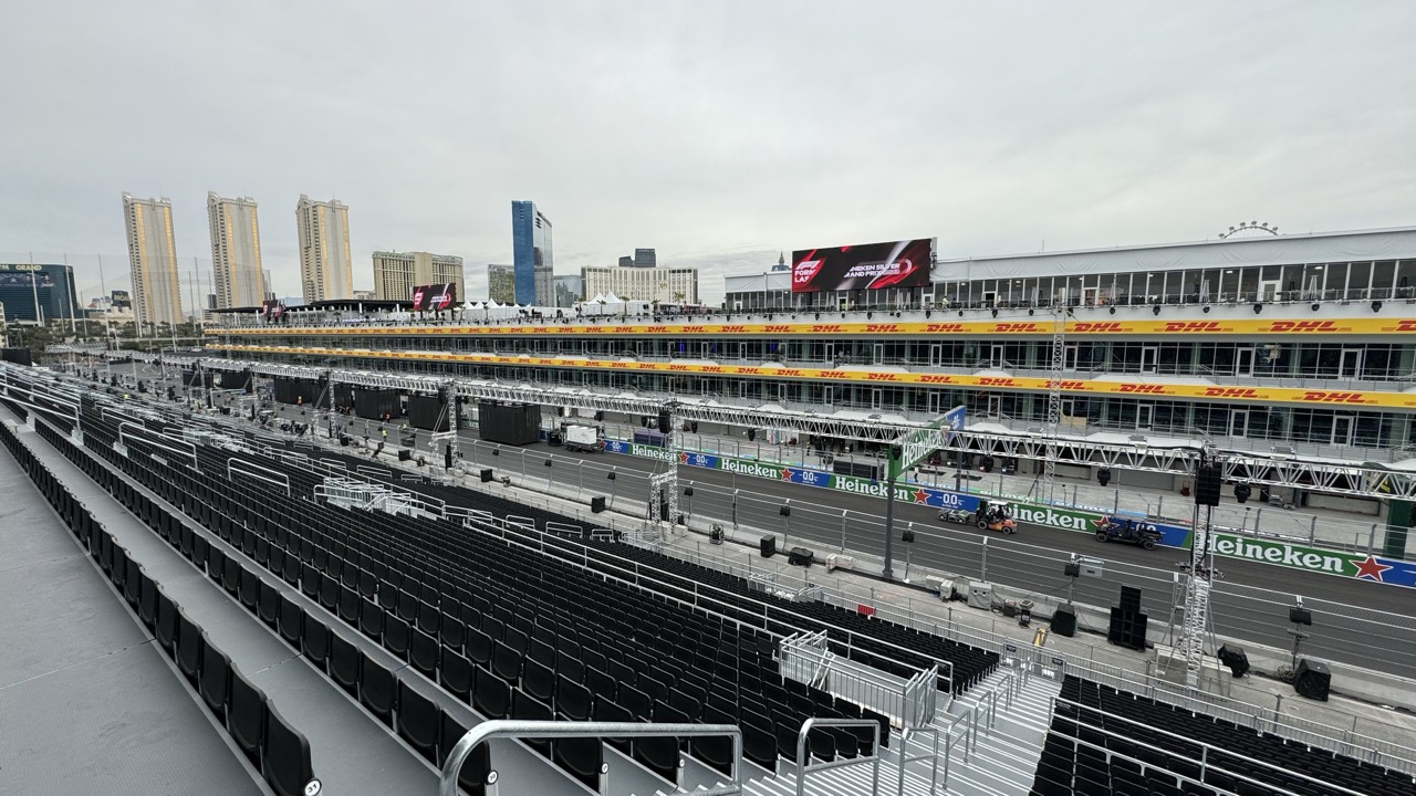F1 Las Vegas Grand Prix - grandstand seating