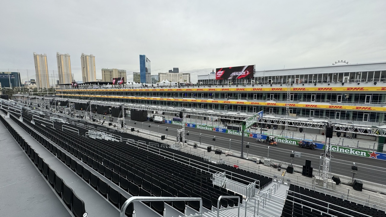 F1 Las Vegas Grand Prix grandstands