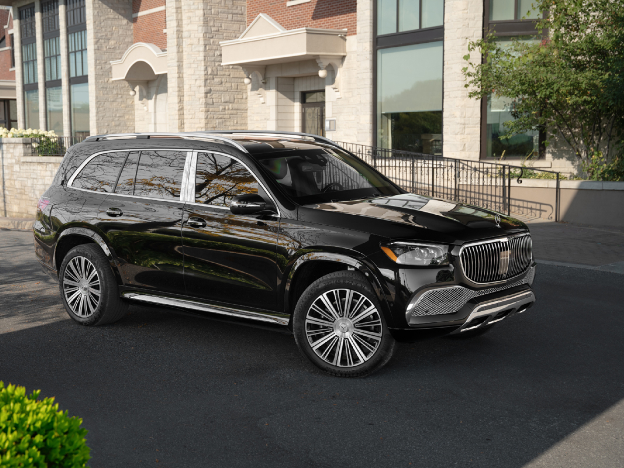 INKAS Armored Mercedes Maybach GLS600 right front three-quarter view.