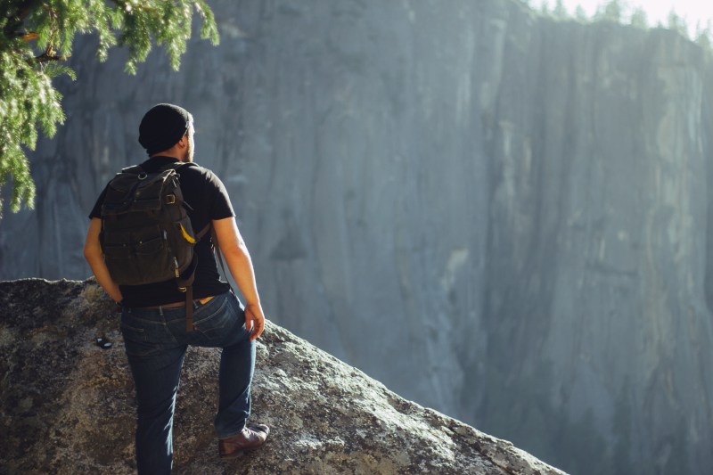 Man on a mountain