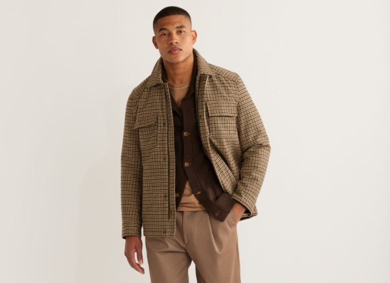 Man wearing Pendleton Boulder Trucker Jacket