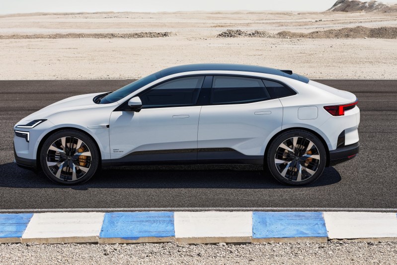 Polestar 4 SUV with white color