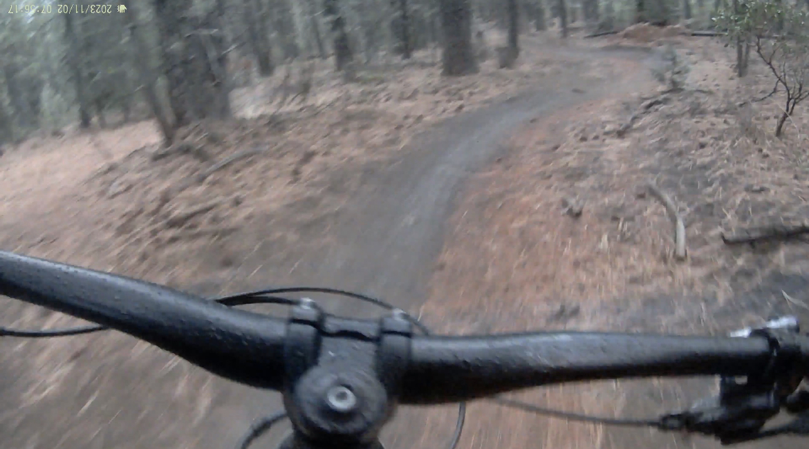 A relatively blurry POV image from the SJCAM C300