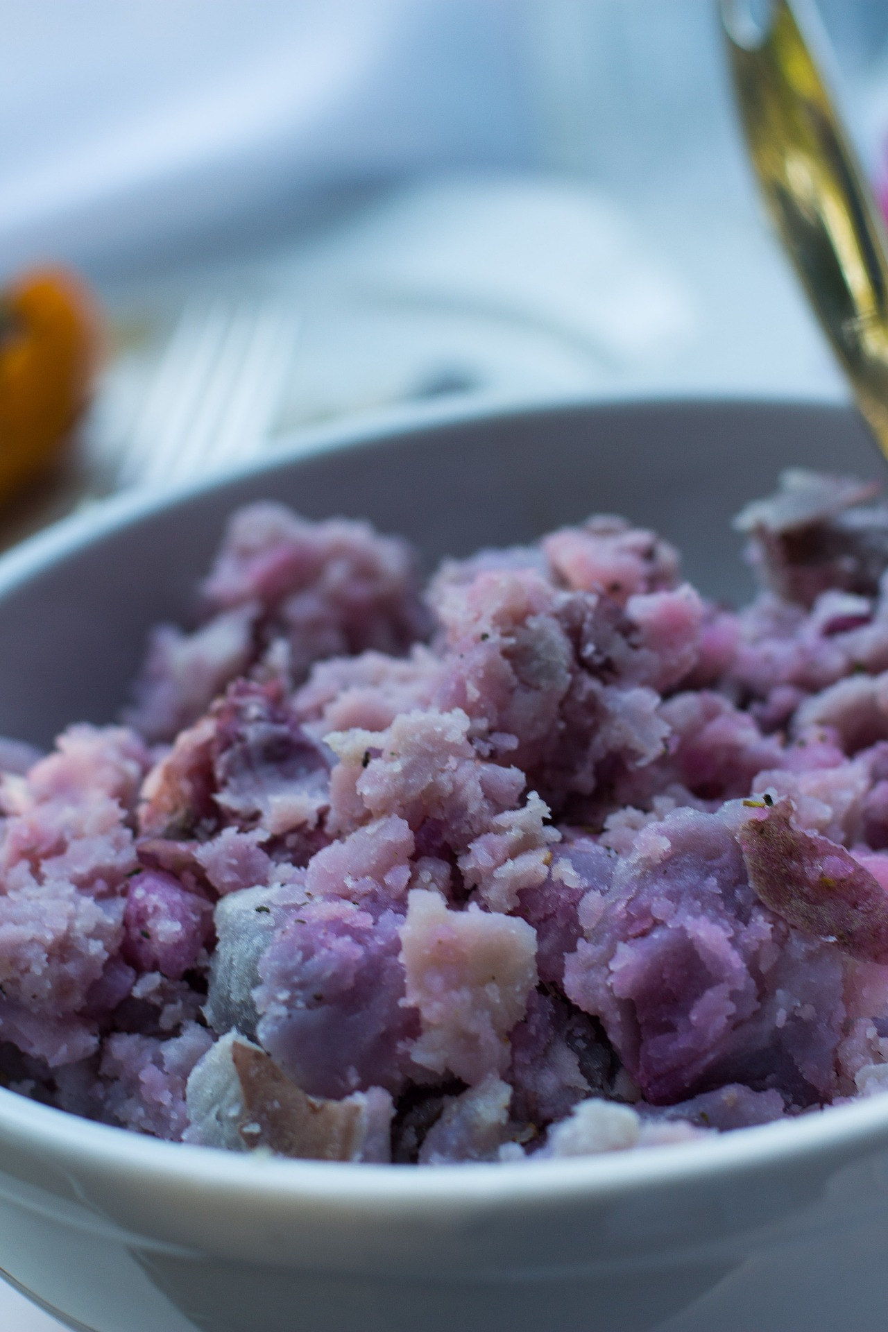 Purple mashed potatoes