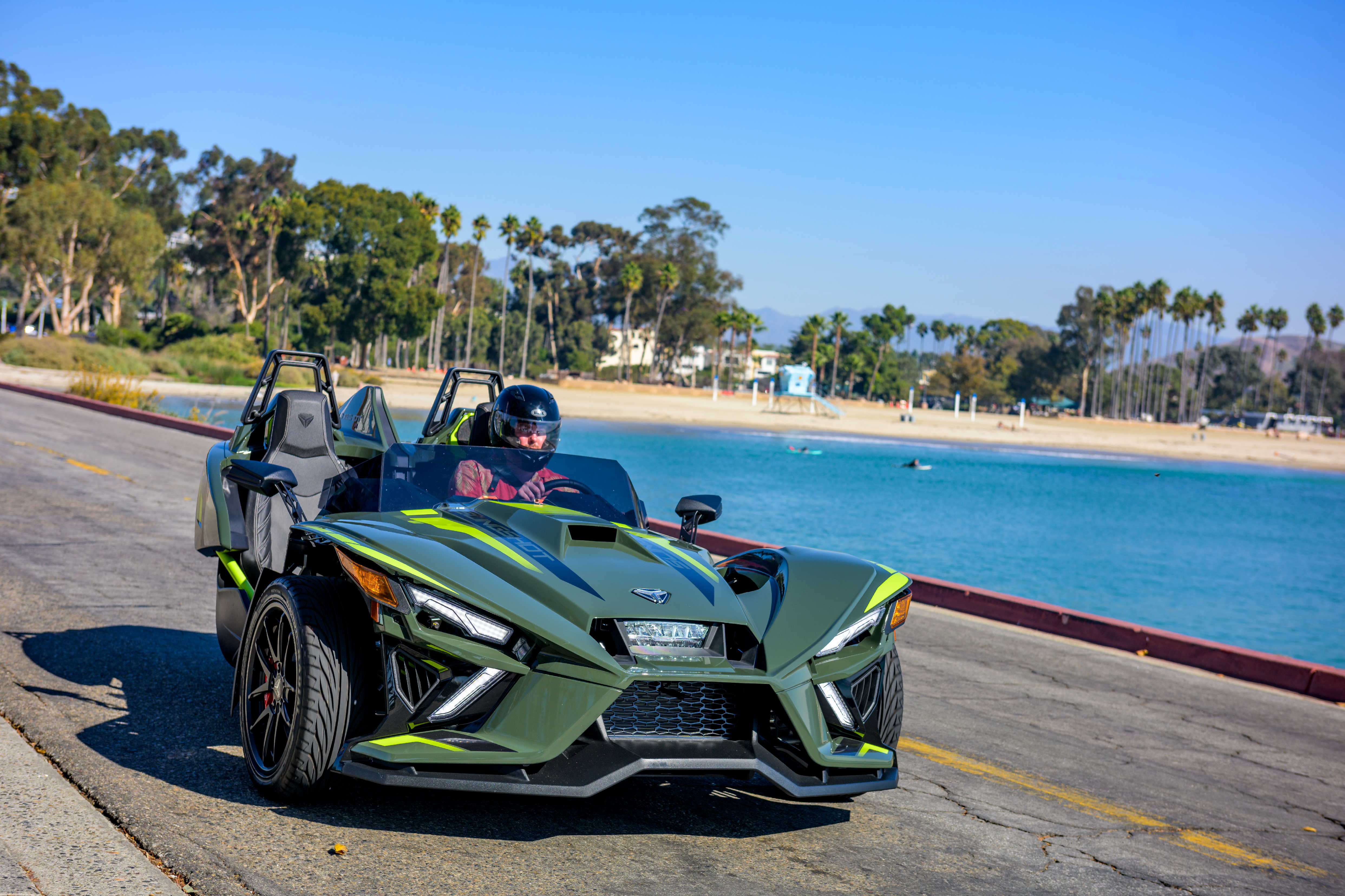 Polaris Slingshot front driving