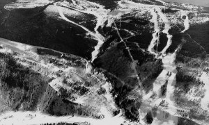 Black and white photo of Vail from 1966