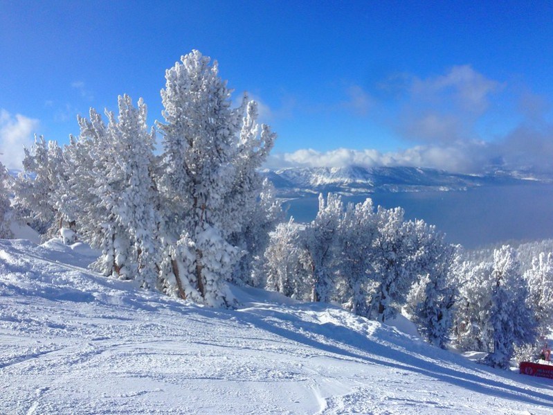 Heavenly Ski Resort on a blue-sky day