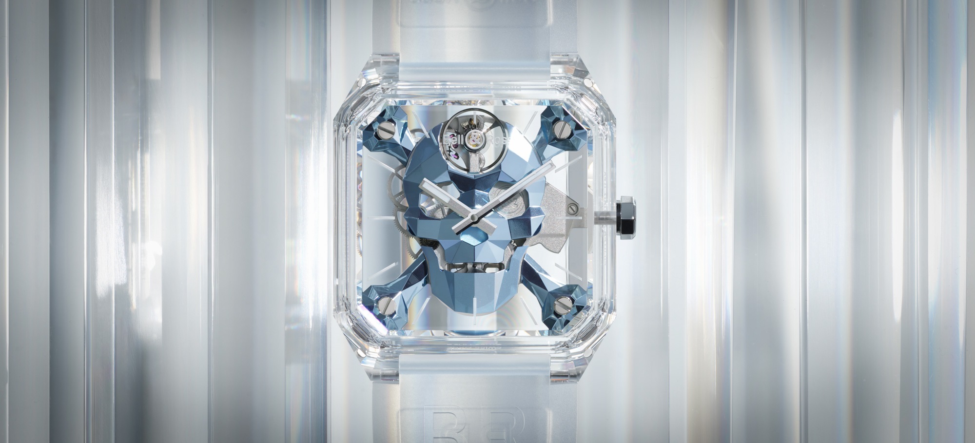 Bell & Ross BR 01 Cyber Skull Sapphire Ice Blue