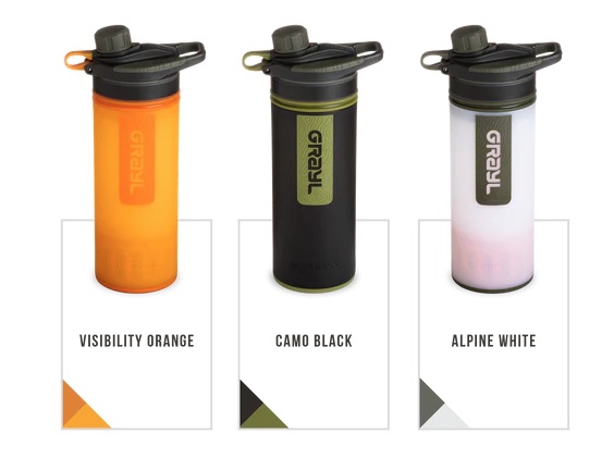 Grayl geopress water bottle filtration system