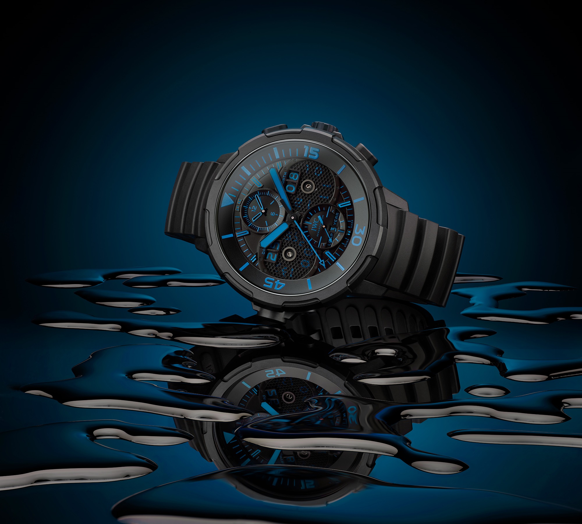 IWC Aquatimer Perpetual Calendar blue