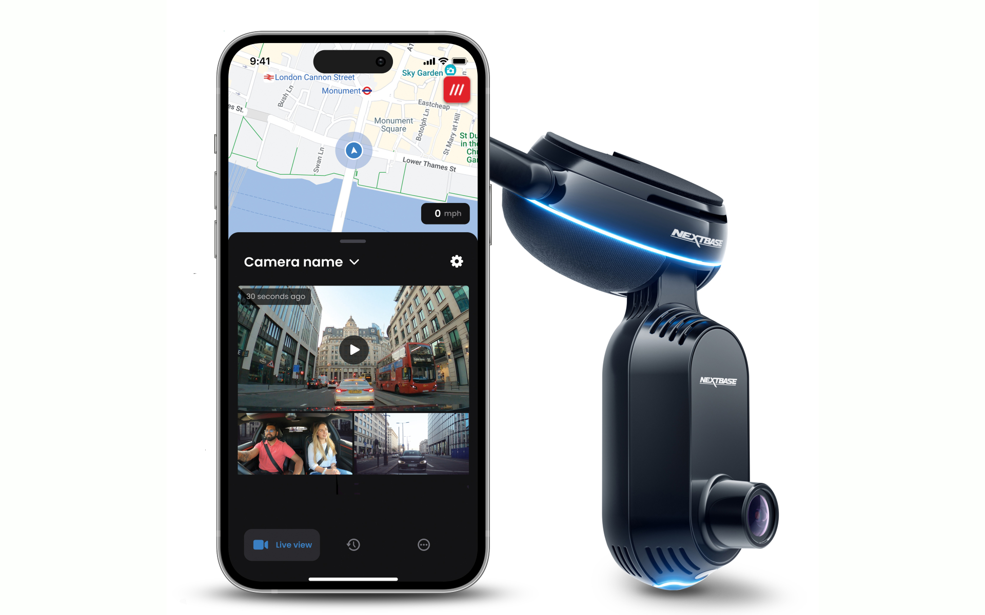 Nextbase iQ dashcam and app