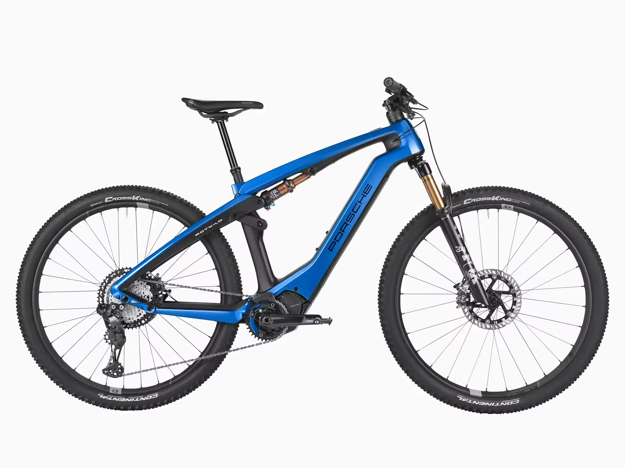 Porsche eBike Cross Performance EXC mountain e-bike product shot against a white background.