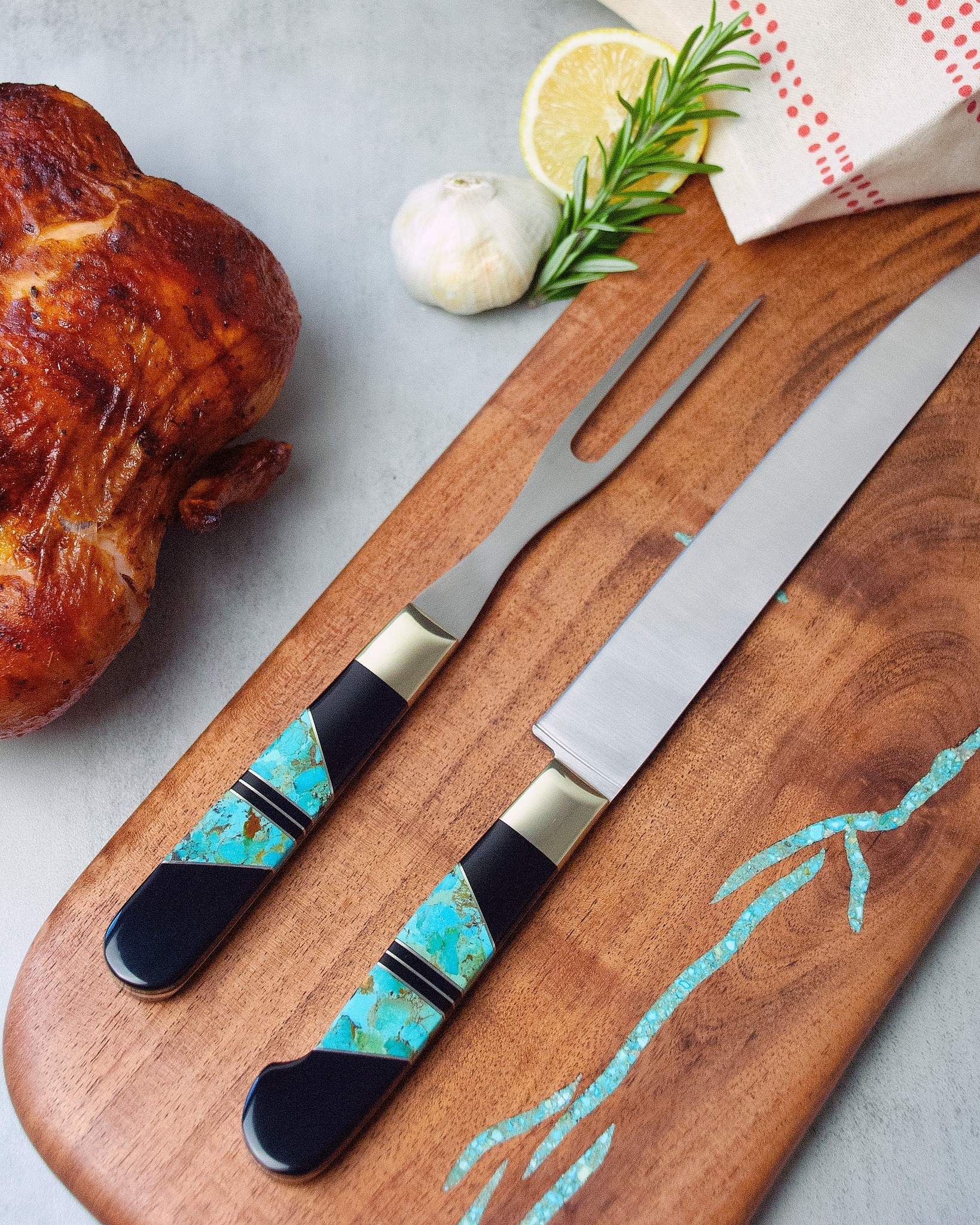 Santa Fe Steoneware carving set